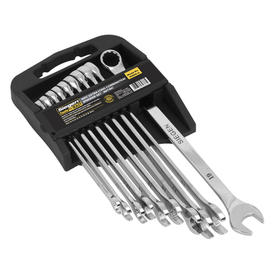 Siegen Extra-Long Combination Spanner Set 10pc
