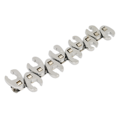 Siegen Flare Nut Crow's Foot Wrench Set 3/8"Sq Drive 10pc