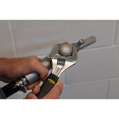 Siegen Adjustable Wrench with Extra-Wide Jaw Capacity 200mm