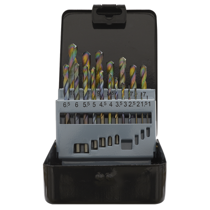 Siegen HSS Edge Ground Drill Bit Set 19pc - DIN 338