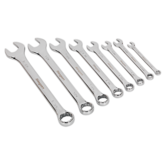Siegen Whitworth Combination Spanner Set 8pc