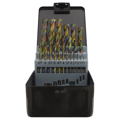 Siegen HSS Edge Ground Drill Bit Set 25pc - DIN 338