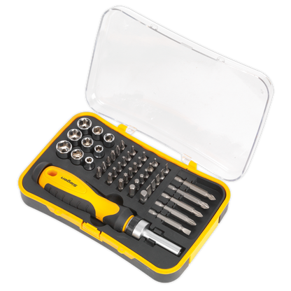 Siegen Ratchet Screwdriver Socket & Bit Set 45pc