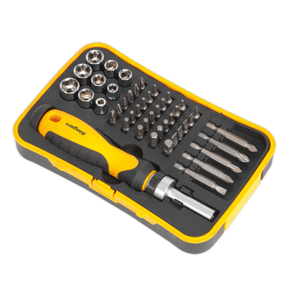 Siegen Ratchet Screwdriver Socket & Bit Set 45pc