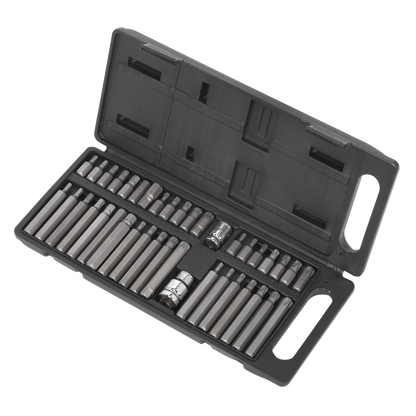 Siegen TRX-Star/Hex/Spline Bit Set 3/8" & 1/2"Sq Drive 40pc