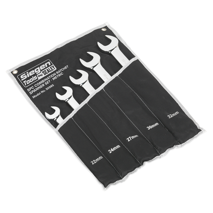 Siegen Combination Ratchet Spanner Set 5pc