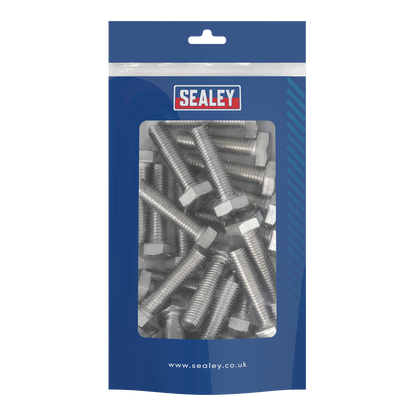 Stainless Steel Hex Head Set Screw DIN 933 - M10 X 40 A2 - Pack of 25