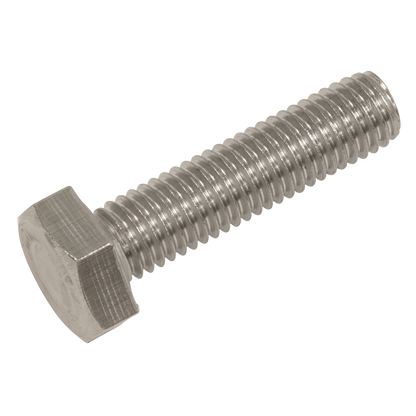 Stainless Steel Hex Head Set Screw DIN 933 - M10 X 40 A2 - Pack of 25