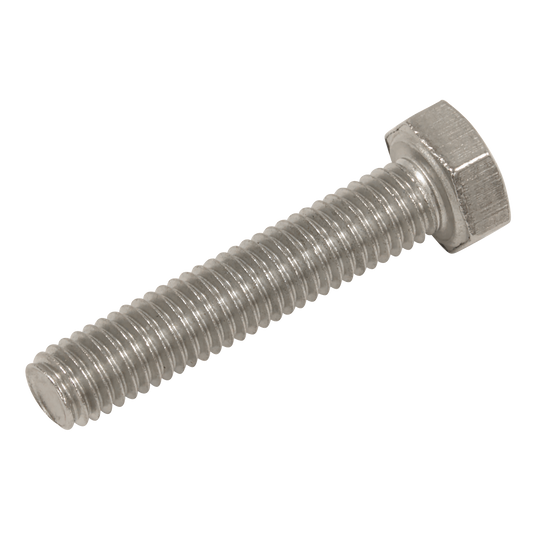 Stainless Steel Hex Head Set Screw DIN 933 - M5 X 25 A2 - Pack of 50