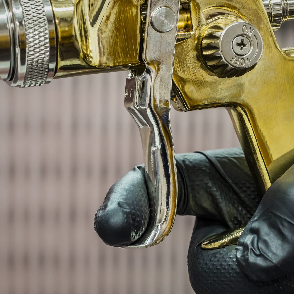 Gold Series Gravity Feed Spray Gun 1.4mm Set-Up