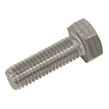 Stainless Steel Hex Head Set Screw DIN 933 - M8 X 25 A2 - Pack of 50