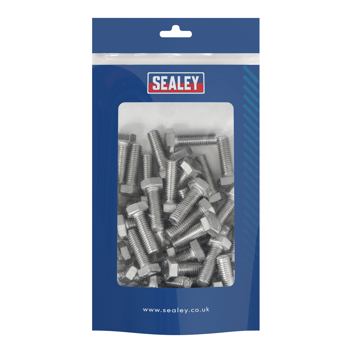 Stainless Steel Hex Head Set Screw DIN 933 - M8 X 25 A2 - Pack of 50