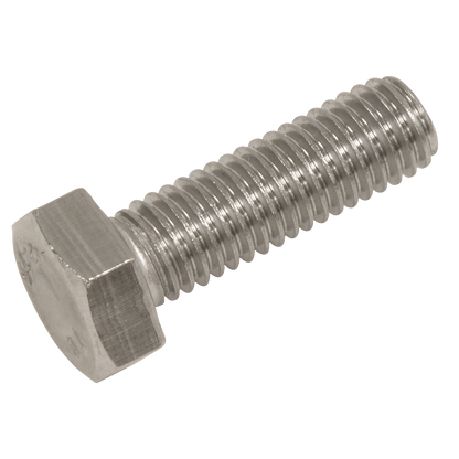 Stainless Steel Hex Head Set Screw DIN 933 - M8 X 25 A2 - Pack of 50