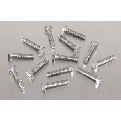 Stainless Steel Set Screw M8 x 1.25 Pitch, DIN 933 - Pack of 50