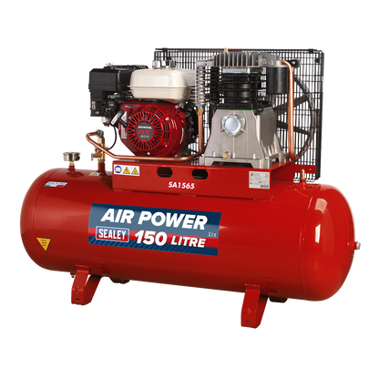 150L Belt Drive Air Compressor with Petrol Engine 6.5hp