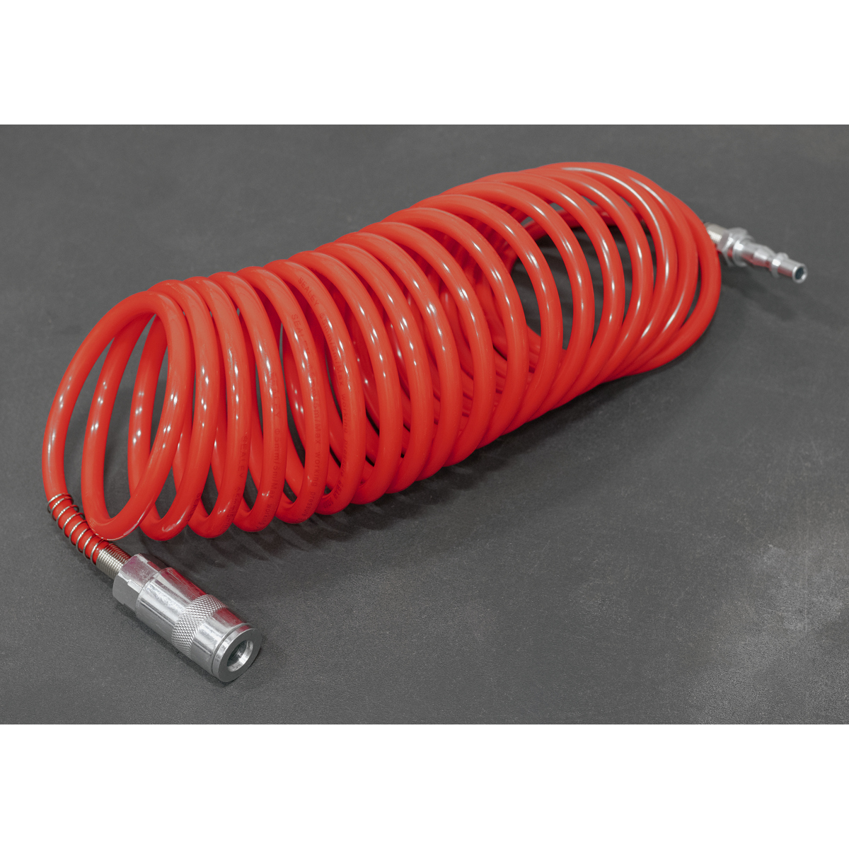 PE Coiled Air Hose with Couplings 5m x 5mm