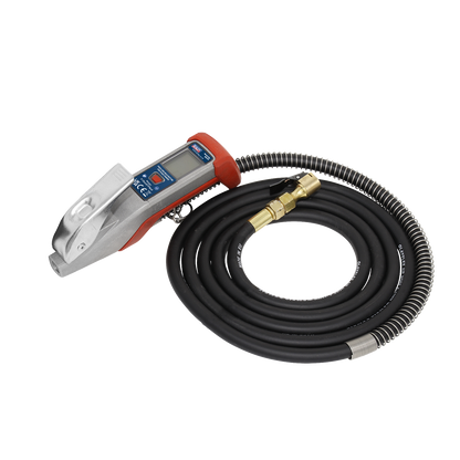 Digital Tyre Inflator with 2.7m Hose & Clip-On Connector
