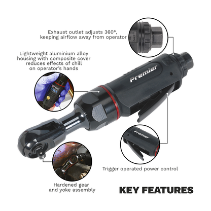 Premier Compact Air Ratchet Wrench