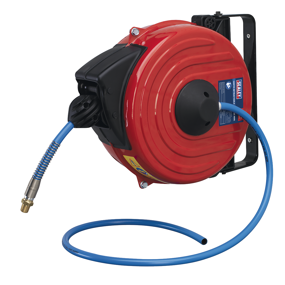 12m Retractable Air Hose Reel 8mm ID Polyurethane Hose