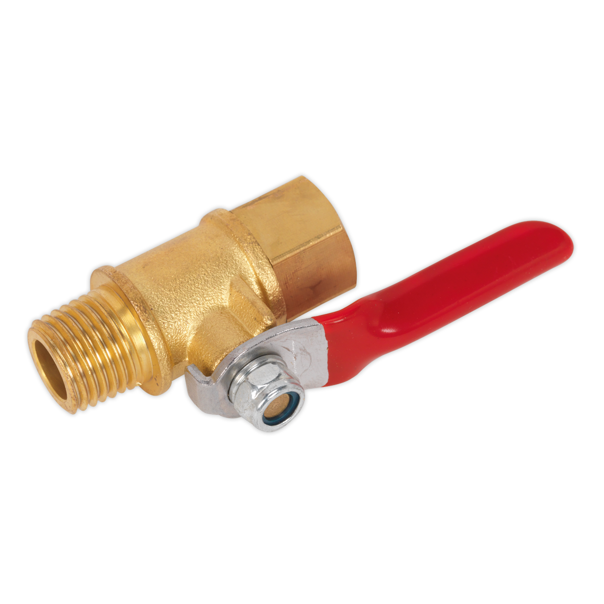 Lever Ball Valve 1/4"BSPT Male x 1/4"BSP Female