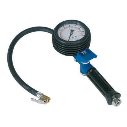 Jumbo Tyre Inflator with Clip-On Connector