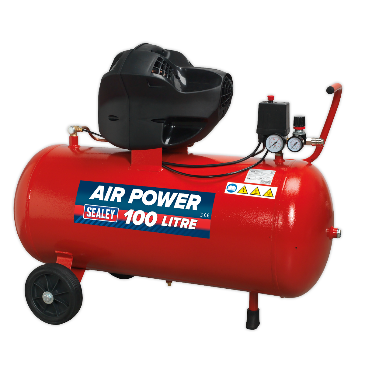 100L Oil Free V-Twin Direct Drive Air Compressor 3hp
