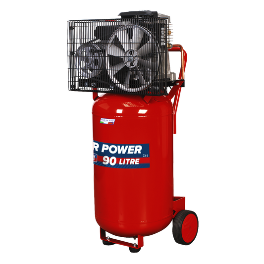 90L Belt Drive Vertical Compressor 3hp