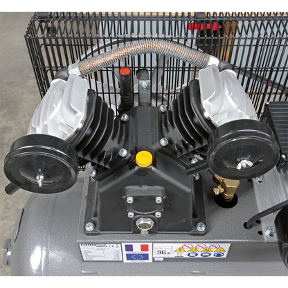 Premier 200L Belt Drive Air Compressor with Front Control Panel 3hp 415V 3ph