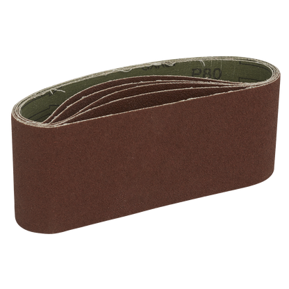76 x 457mm Sanding Belt 80Grit - Pack of 5