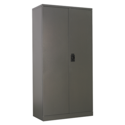 Floor Cabinet 2 Door 4 Shelf & Hanging Rail