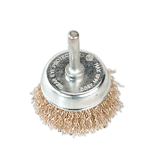 Crimped Wire Cup Brush with 6mm Shaft