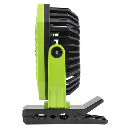 4-Speed Portable Clip Fan with Worklight 8"
