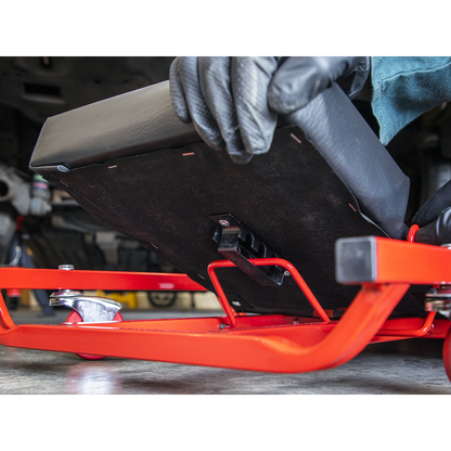 American-Style Deluxe Creeper 40" with Steel Frame, 6 Wheels & Adjustable Headrest