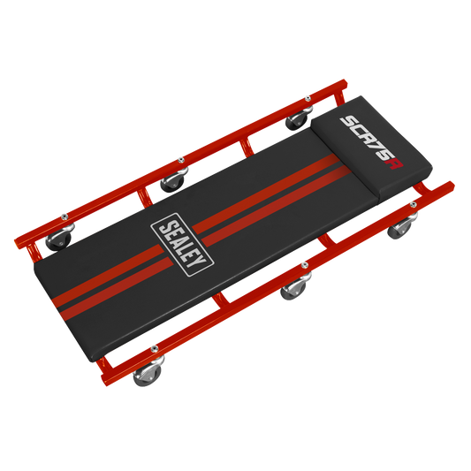 American-Style Deluxe Creeper 36" with Steel Frame & 6 Wheels