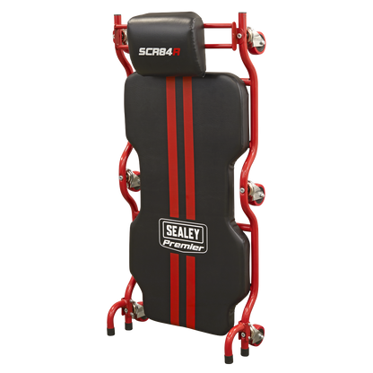 Deluxe Steel Creeper with 6 Wheels & Headrest