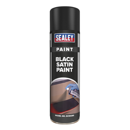 Satin Paint 500ml - Black