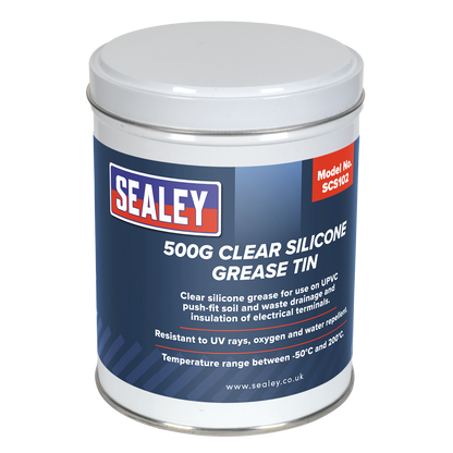 Silicone Clear Grease Tin 500g