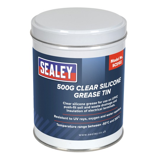 Silicone Clear Grease Tin 500g