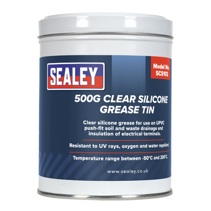 Silicone Clear Grease Tin 500g