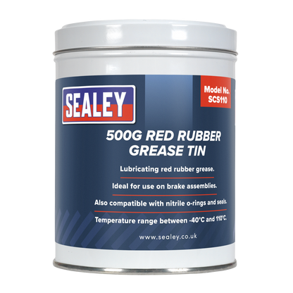 Red Rubber Grease Tin 500g