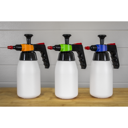 Premium Pressure Solvent Sprayers & Colour-Coded Caps Combo 1L