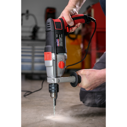 13mm 2 Mechanical/Variable Speed Hammer Drill 1050W/230V