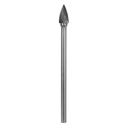 Tungsten Carbide Rotary Burr Extra-Long Arc Pointed Nose 10mm