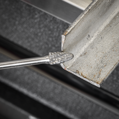 Tungsten Carbide Rotary Burr Extra-Long Arc Round Nose 10mm