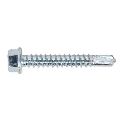 Zinc Plated Self-Drilling Hex Head Screw - Pack of 100