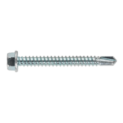 Zinc Plated Self-Drilling Hex Head Screw - Pack of 100