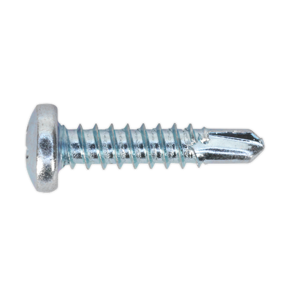 Zinc Plated Self-Drilling Pan Head Phillips Screw - Pack of 100