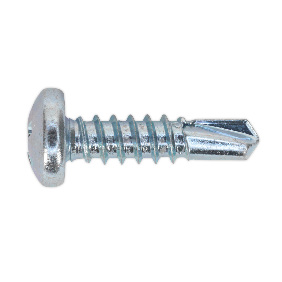 Zinc Plated Self-Drilling Pan Head Phillips Screw - Pack of 100