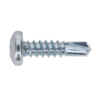 Zinc Plated Self-Drilling Pan Head Phillips Screw - Pack of 100