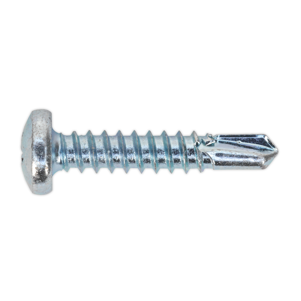 Zinc Plated Self-Drilling Pan Head Phillips Screw - Pack of 100